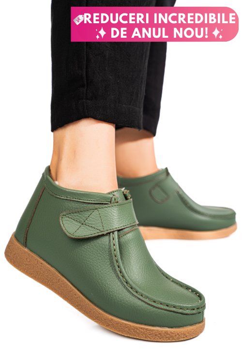 Ghete green piele naturala 9sp601-2