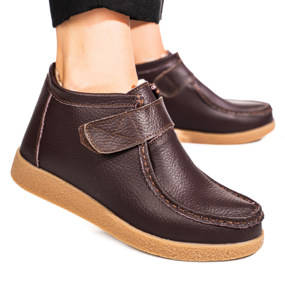 GHETE BROWN PIELE NATURALA 9SP601-2