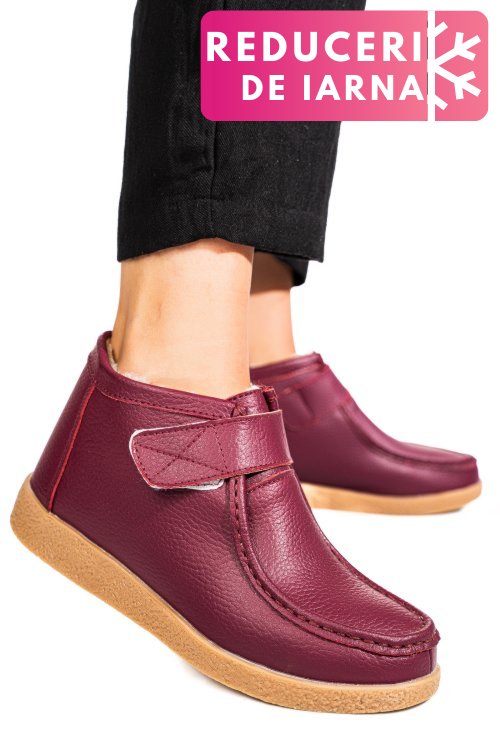 Ghete wine piele naturala 9sp601-2