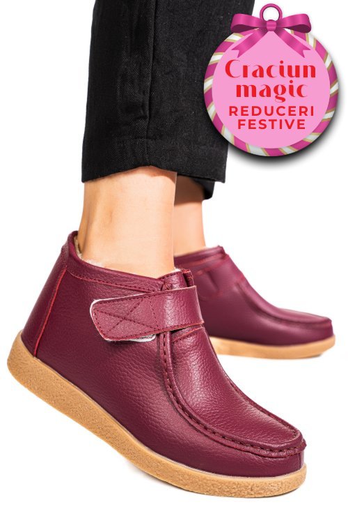 Ghete wine piele naturala 9sp601-2