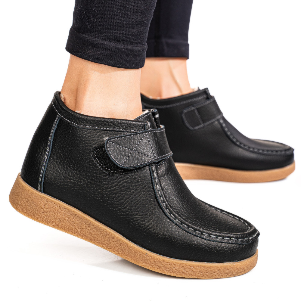 GHETE BLACK PIELE NATURALA 9SP601-2