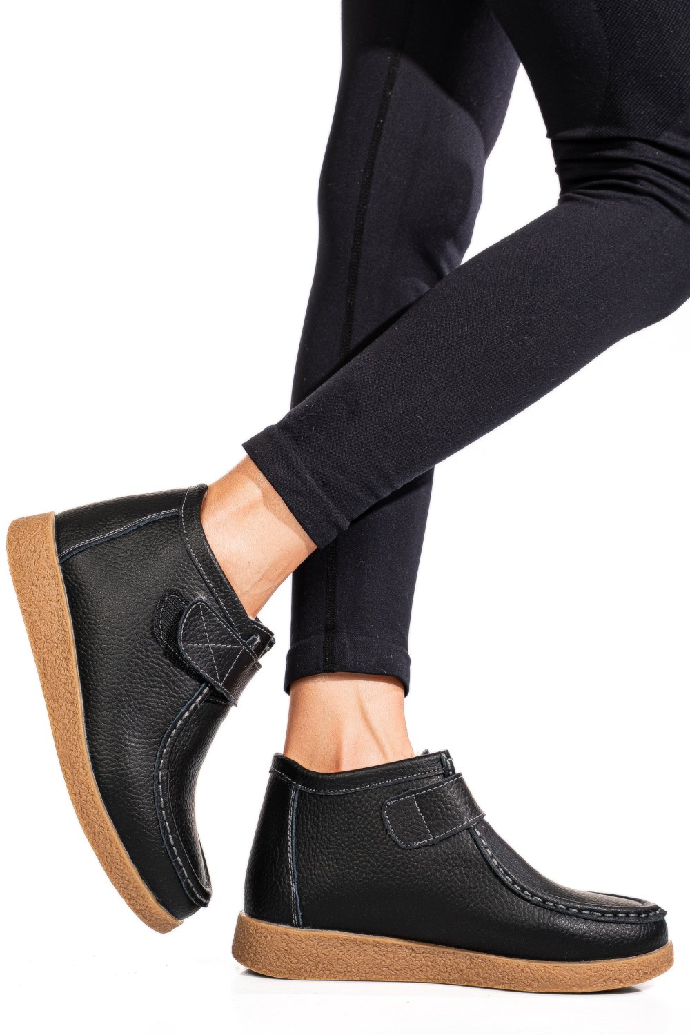 GHETE BLACK PIELE NATURALA 9SP601-2