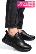 PANTOFI SPORT NEGRI PIELE NATURALA TSP6090
