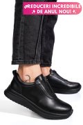 PANTOFI SPORT NEGRI PIELE NATURALA TSP6090