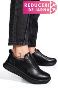 PANTOFI SPORT NEGRI PIELE NATURALA TSP6090