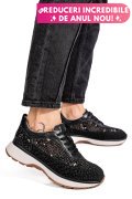 PANTOFI SPORT NEGRI PIELE NATURALA GSPO098