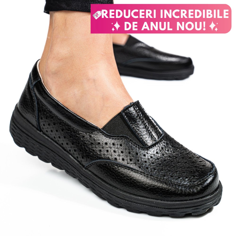 MOCASINI NEGRI PIELE NATURALA DSPX22025