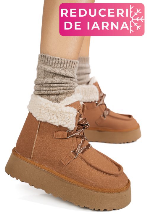 Ghete maro piele naturala intoarsa us77kb001