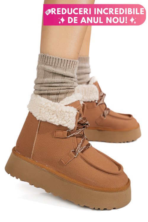 Ghete maro piele naturala intoarsa us77kb001