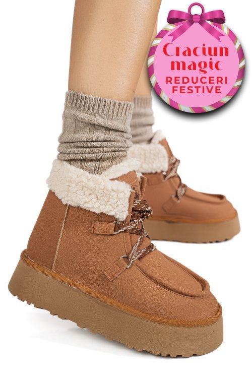 Ghete maro piele naturala intoarsa us77kb001