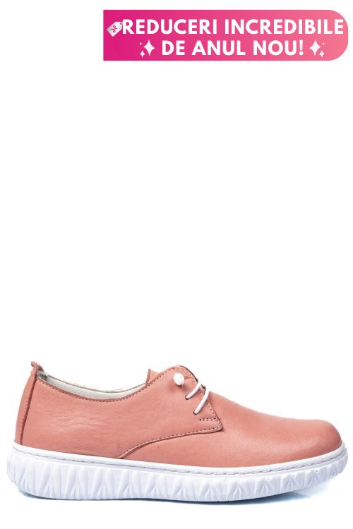 Pantofi roz piele naturala 0pc87