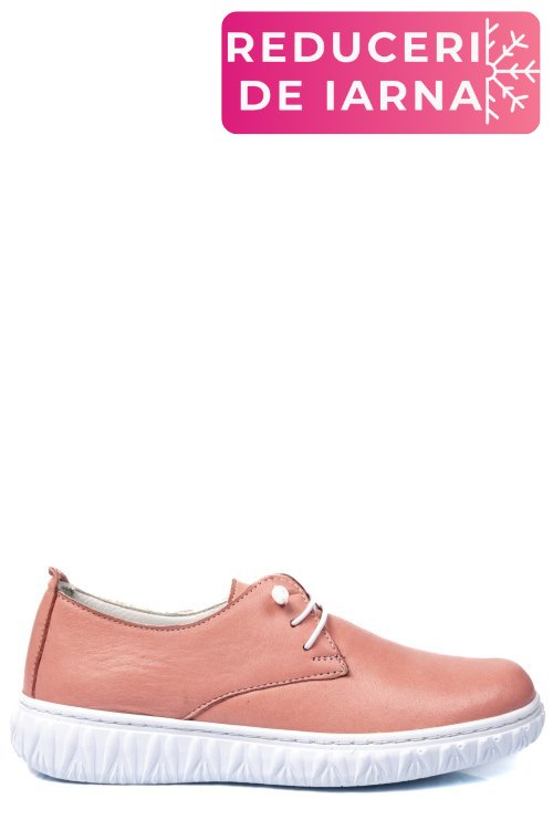 Pantofi roz piele naturala 0pc87