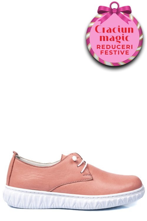 Pantofi roz piele naturala 0pc87