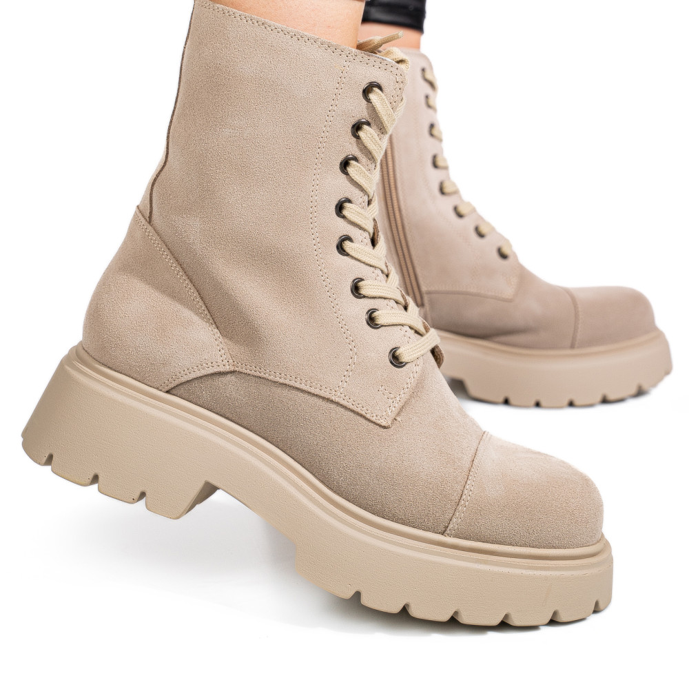 GHETE BEJ PIELE NATURALA 52132462