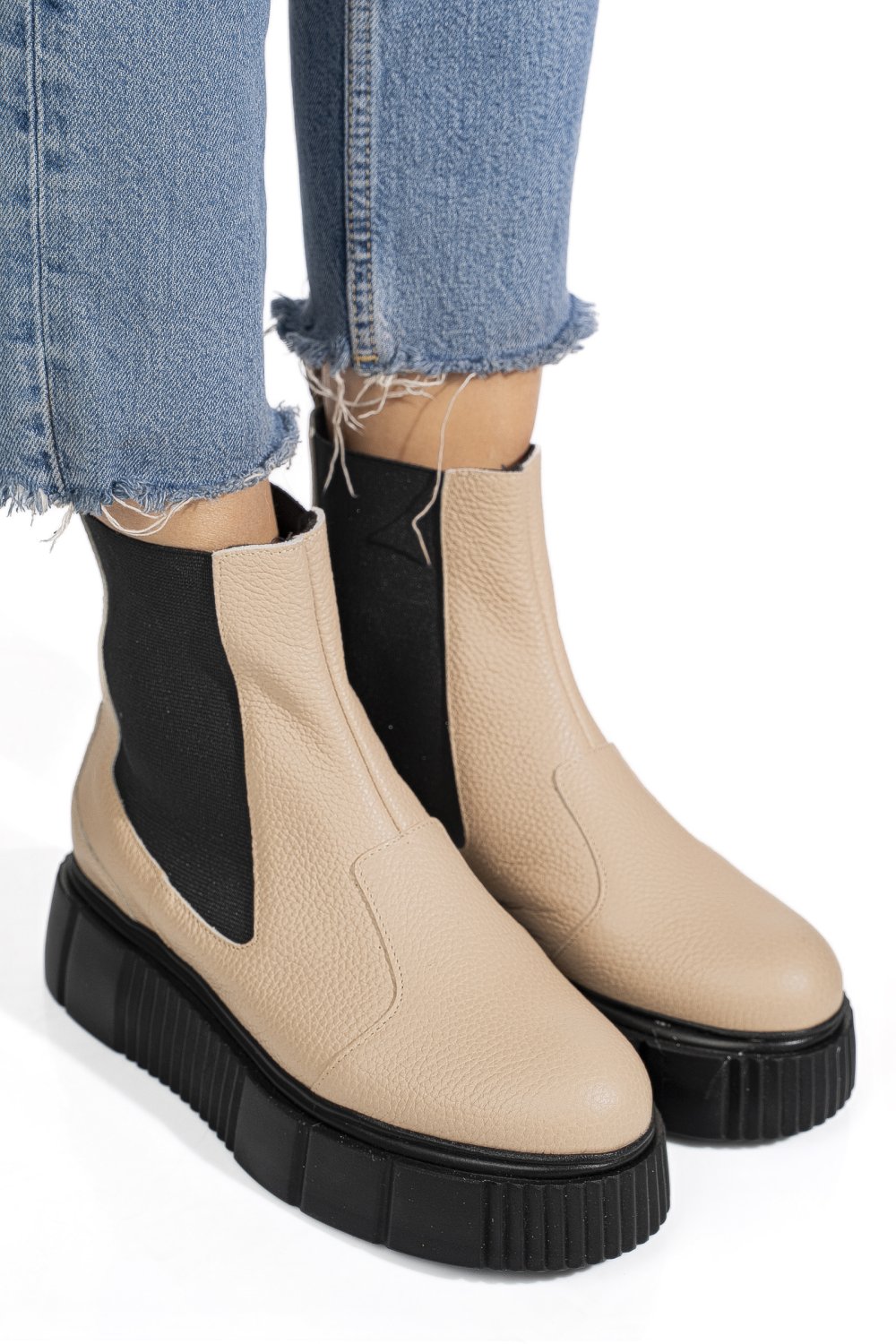 GHETE ROZ PIELE NATURALA 2PC01L