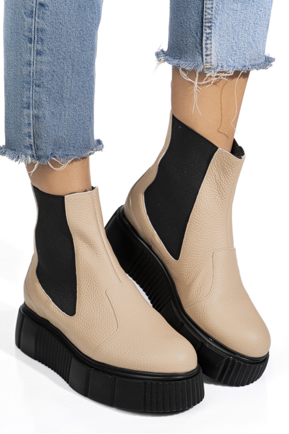 GHETE ROZ PIELE NATURALA 2PC01L