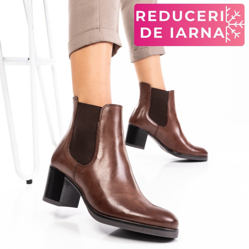 GHETE DAMA PIELE NATURALA MARO NETTY