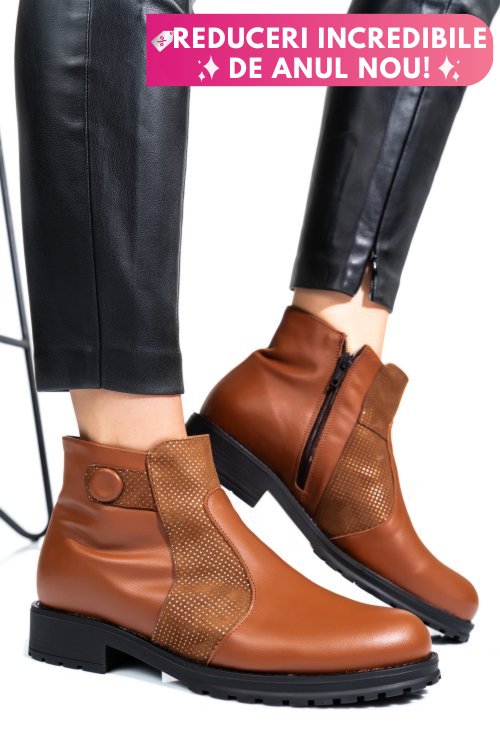 Ghete maro piele naturala 0s775