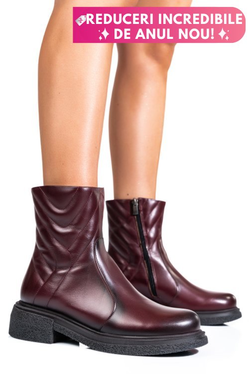 Ghete dama imblanite piele naturala  visinii 4s7724