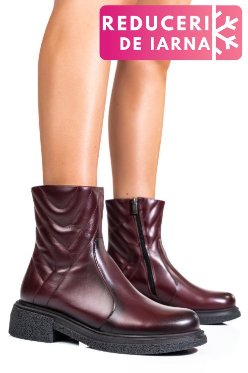 Ghete dama imblanite piele naturala  visinii 4s7724