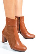 BOTINE DAMA PIELE NATURALA MARO 7S7773