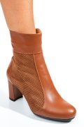 BOTINE DAMA PIELE NATURALA MARO 7S7773