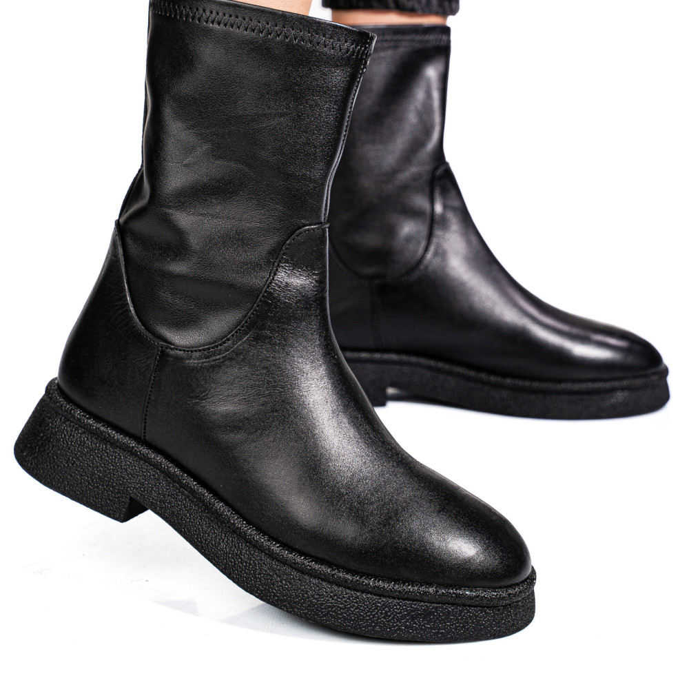 GHETE NEGRE PIELE NATURALA 1S771838