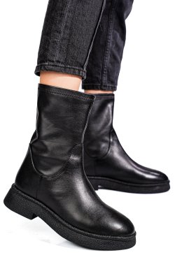 GHETE NEGRE PIELE NATURALA 1S771838