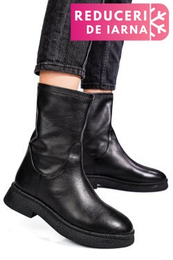 GHETE NEGRE PIELE NATURALA 1S771838