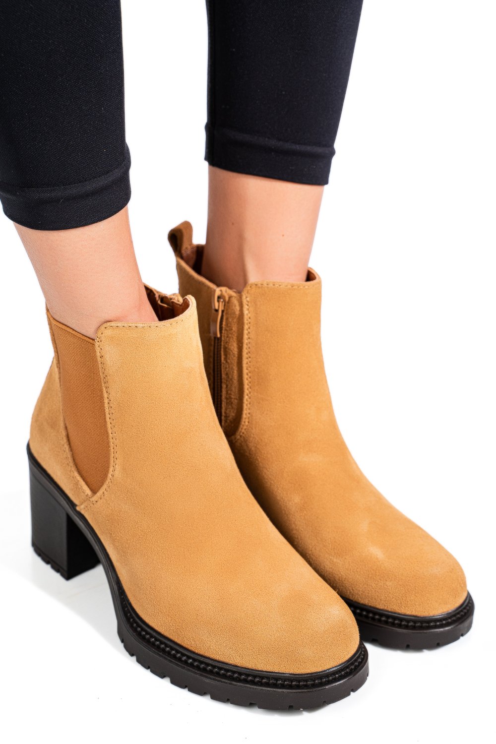 BOTINE MARO PIELE NATURALA INTOARSA 3S7756