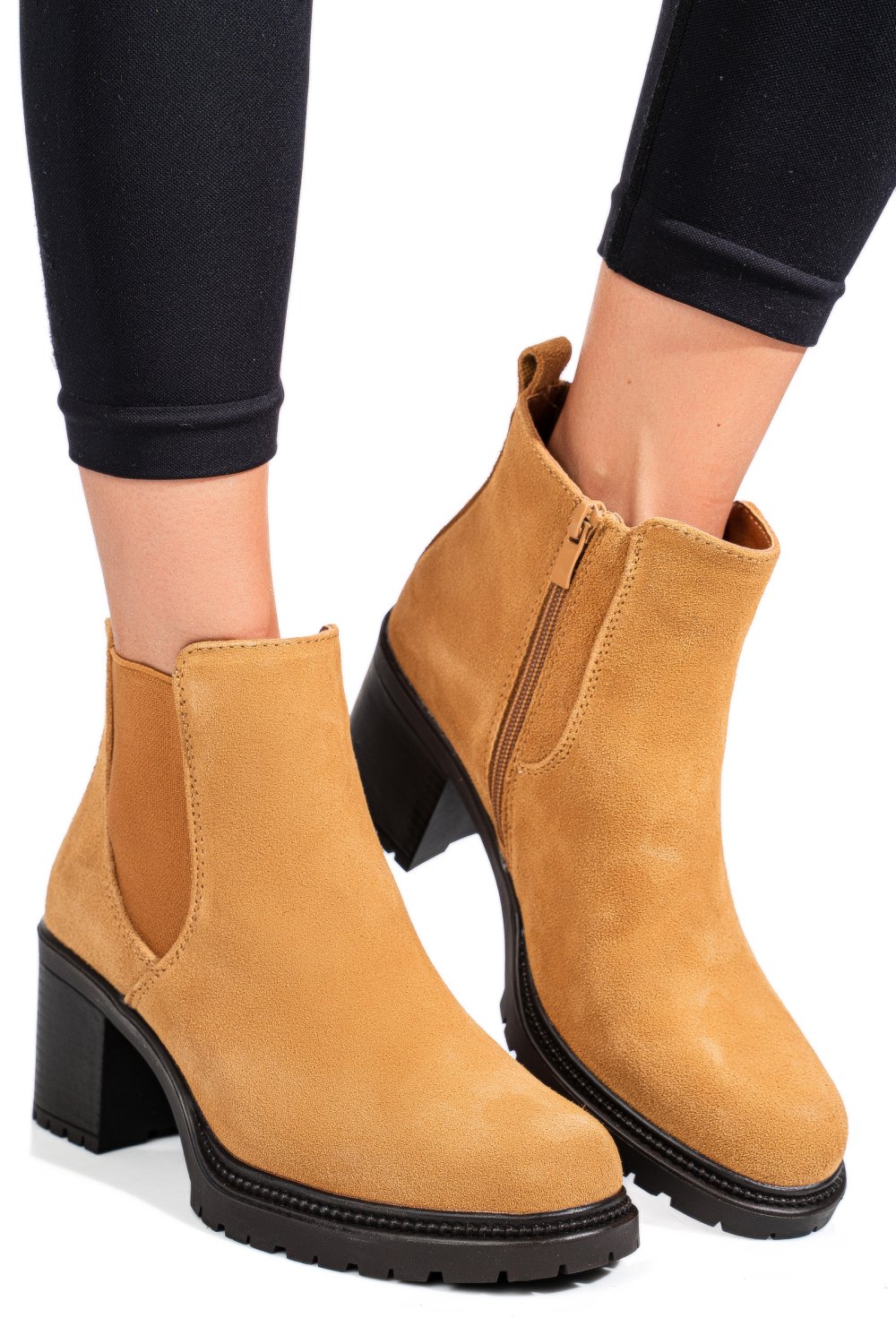 BOTINE MARO PIELE NATURALA INTOARSA 3S7756