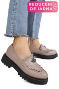 MOCASINI TAUPE PIELE NATURALA 1S77351