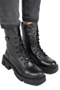 GHETE NEGRE PIELE NATURALA 9S7771