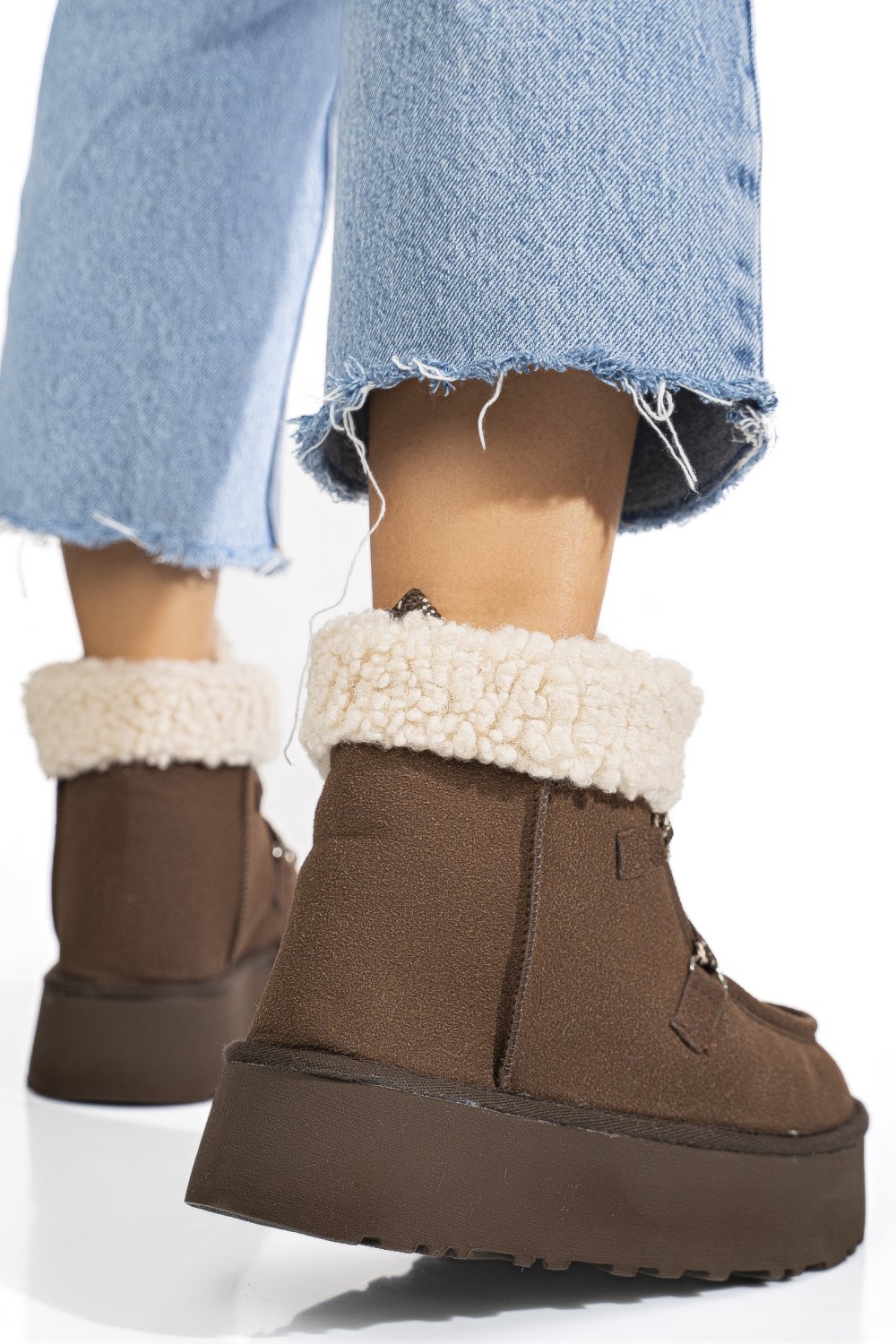 GHETE MARO INCHIS PIELE NATURALA INTOARSA US77KB002