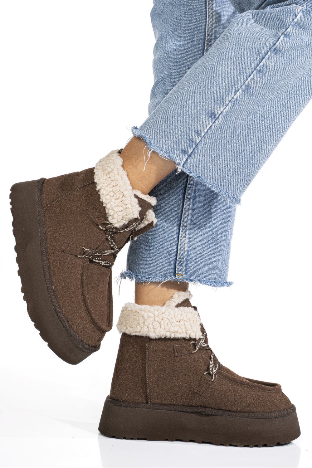 GHETE MARO INCHIS PIELE NATURALA INTOARSA US77KB002