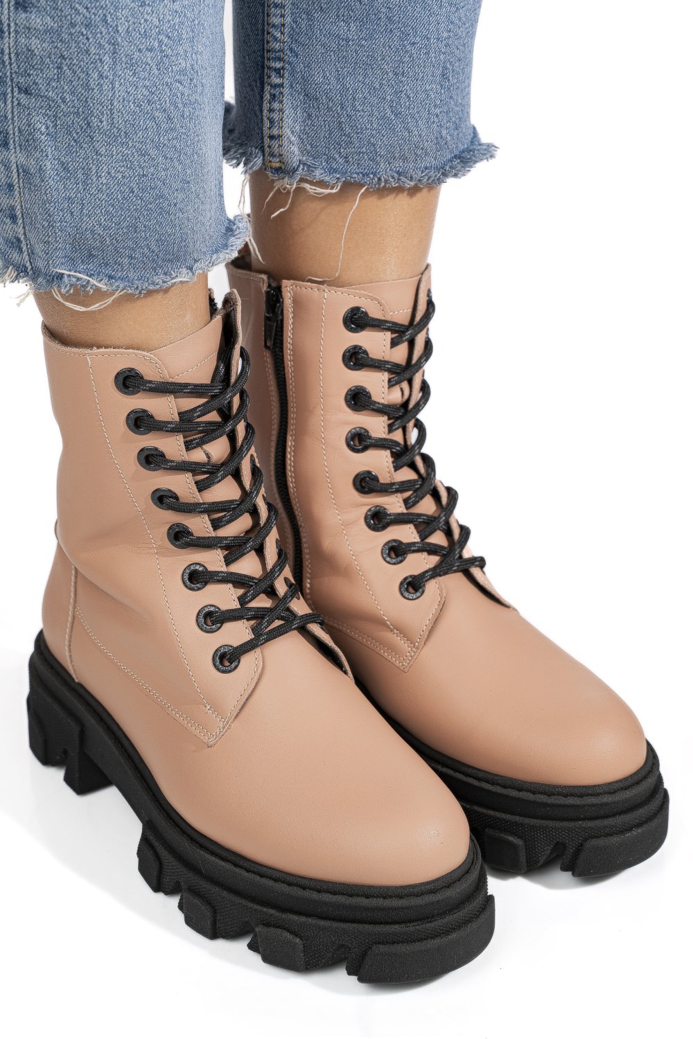 GHETE DAMA PIELE NATURALA ROZ 1S7731