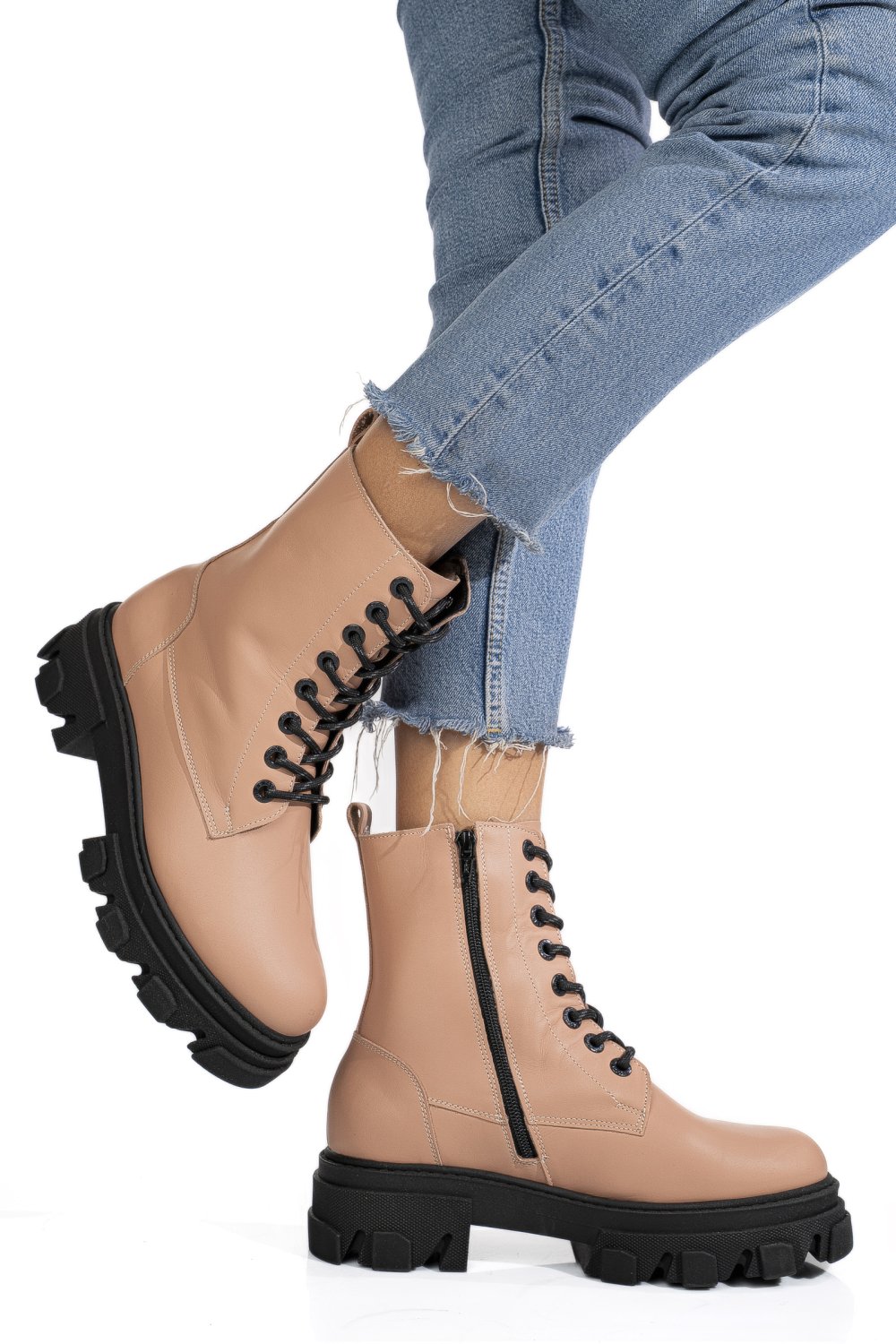 GHETE DAMA PIELE NATURALA ROZ 1S7731