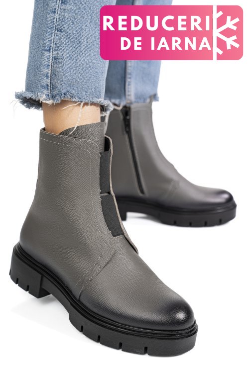 Ghete femei piele naturala olive 1s7770