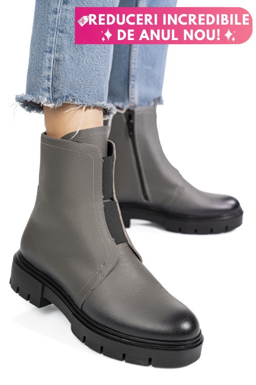 Ghete femei piele naturala olive 1s7770