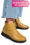 GHETE GALBENE PIELE NATURALA 7SP255