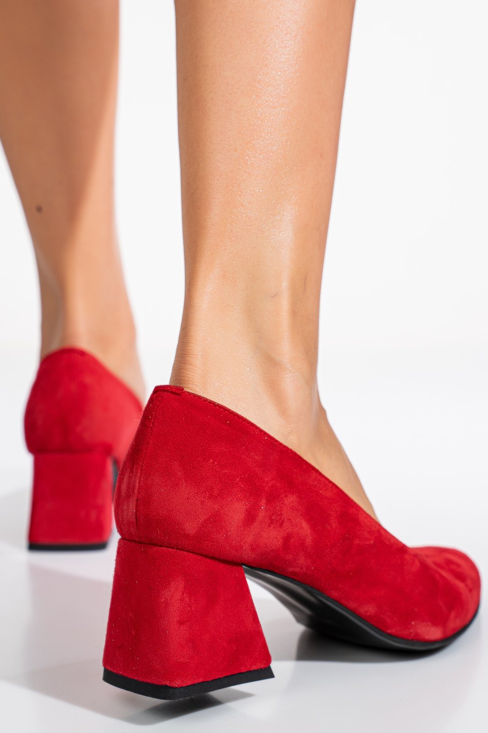 PANTOFI ROSII PIELE NATURALA INTOARSA 5S77006