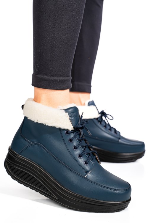 Ghete navy piele naturala asp6032