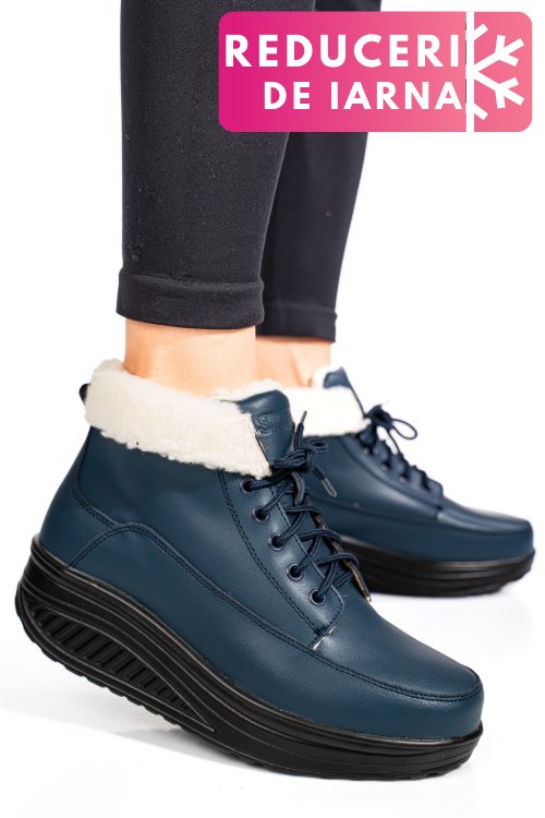 Ghete navy piele naturala asp6032