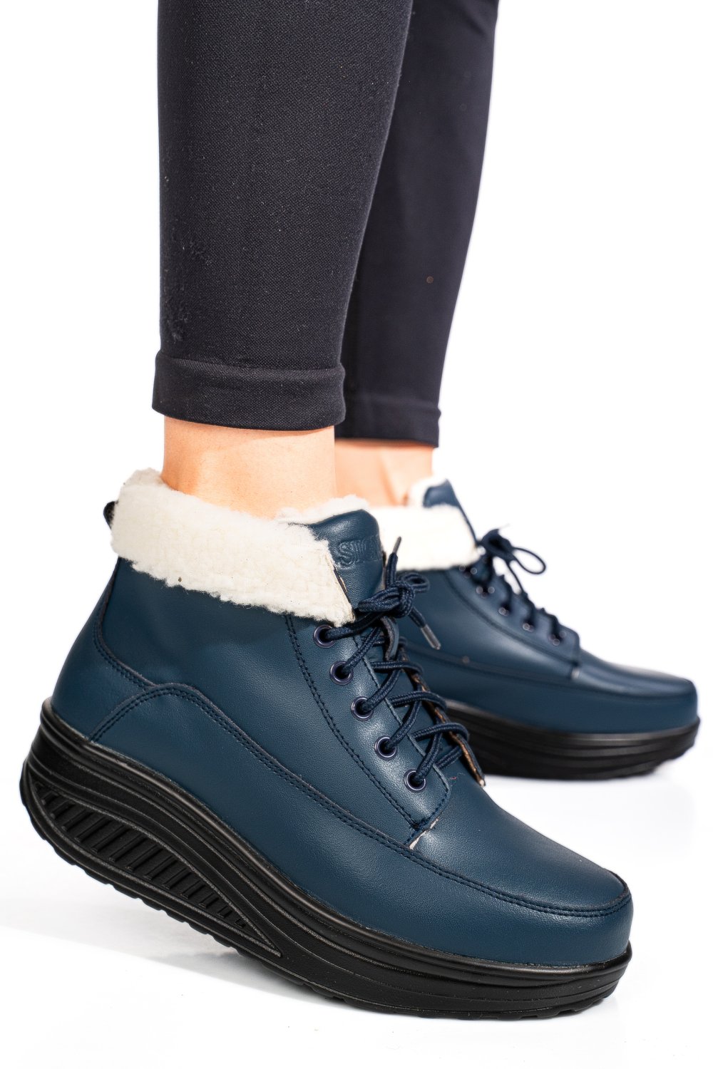 GHETE NAVY PIELE NATURALA ASP6032
