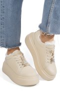 PANTOFI SPORT BEJ PIELE NATURALA TSP7011