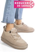 PANTOFI SPORT BEJ PIELE NATURALA INTOARSA 1S77204