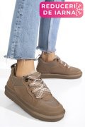 PANTOFI SPORT TAUPE PIELE NATURALA INTOARSA 1S77204
