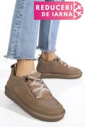 PANTOFI SPORT TAUPE PIELE NATURALA INTOARSA 1S77204