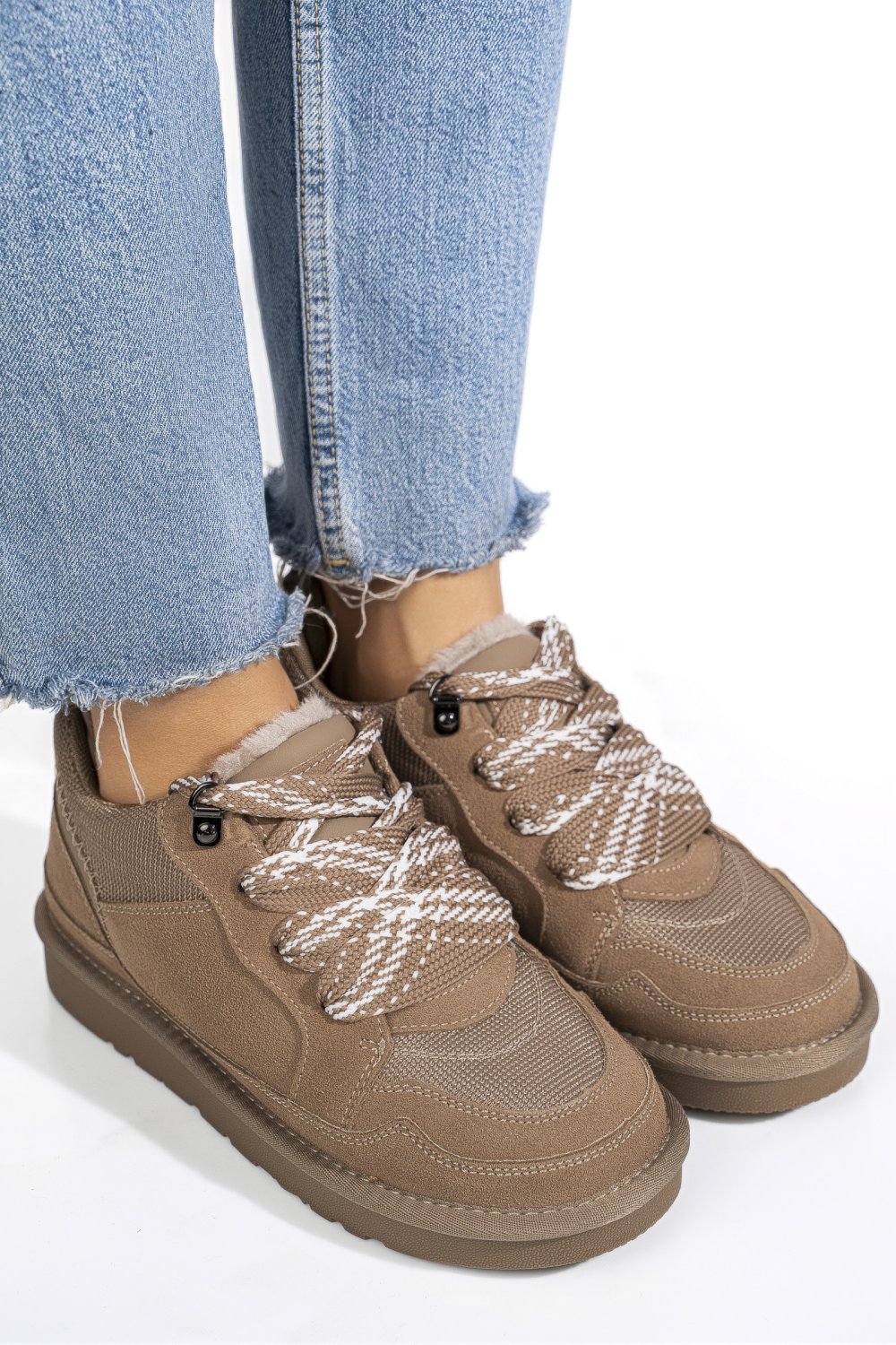 PANTOFI SPORT TAUPE PIELE NATURALA INTOARSA 1S77204