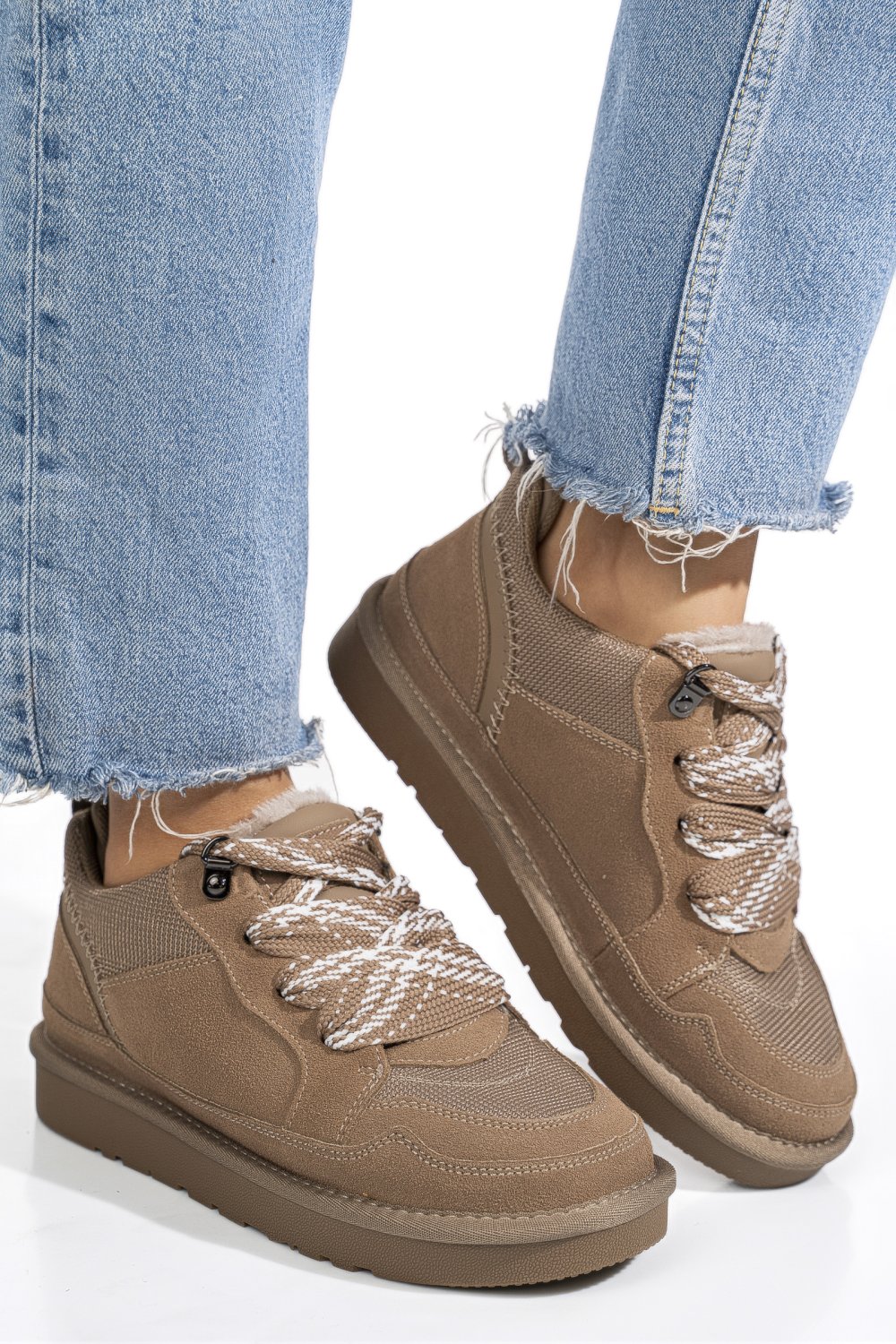 PANTOFI SPORT TAUPE PIELE NATURALA INTOARSA 1S77204